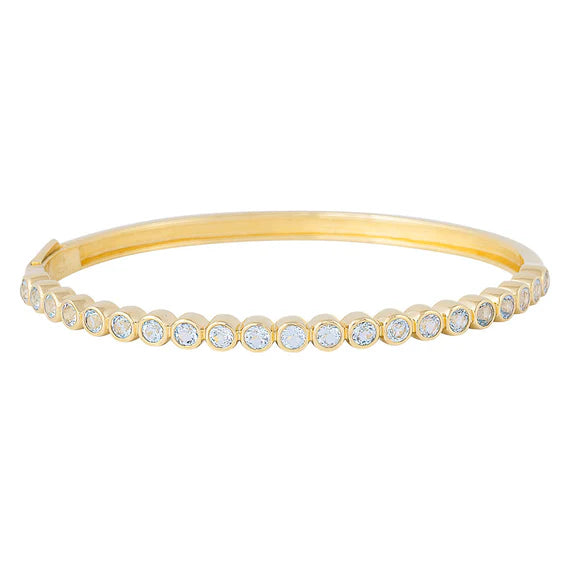 FAIRLEY Blue Topaz Bangle