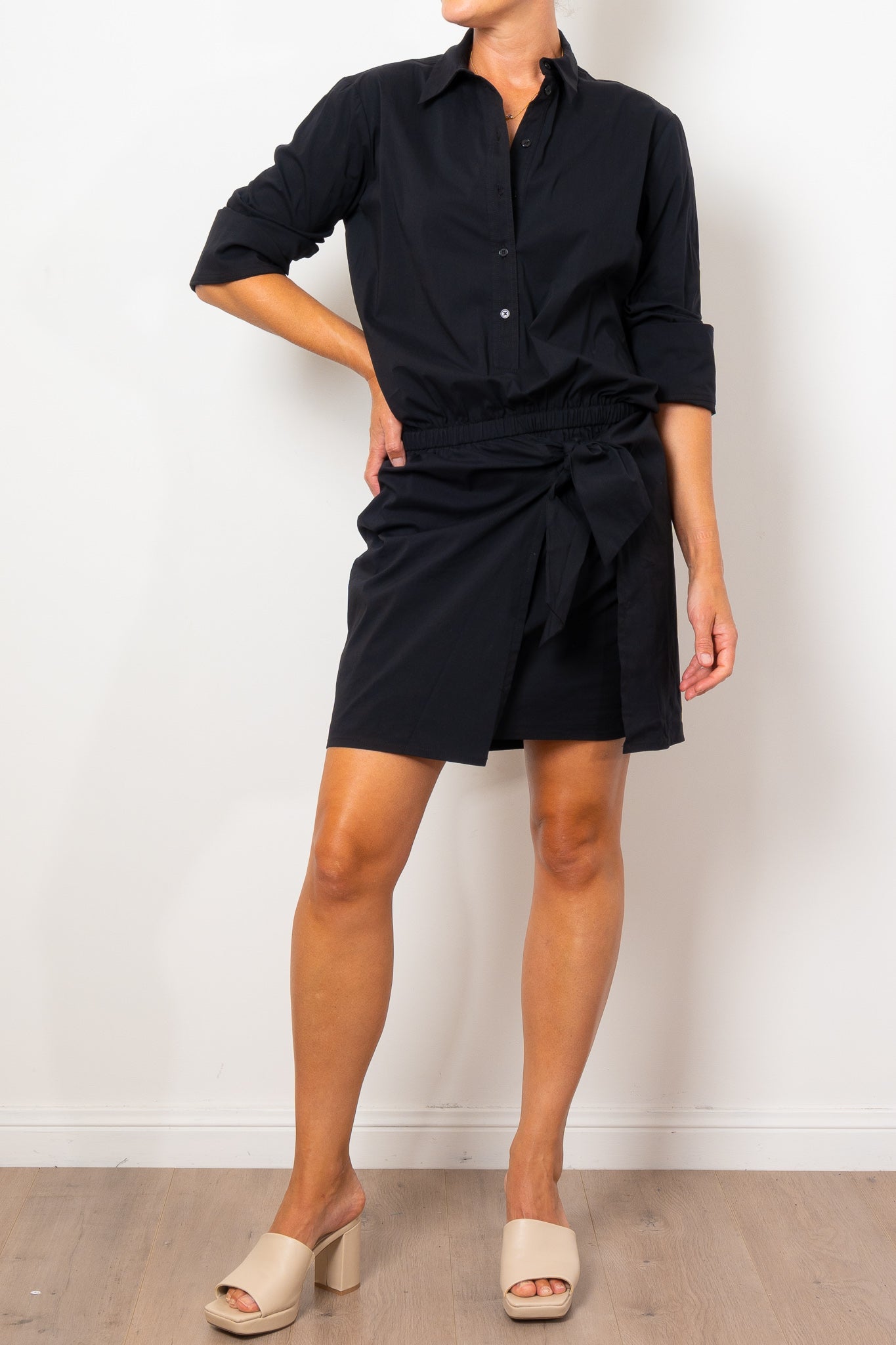 Mela Purdie Tie Tunic Dress Microprene