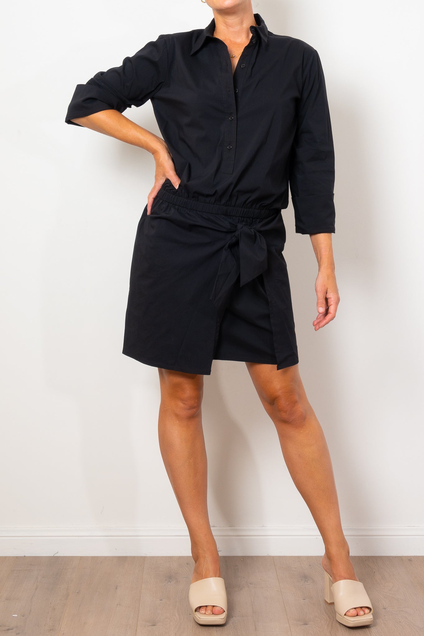 Mela Purdie Tie Tunic Dress Microprene