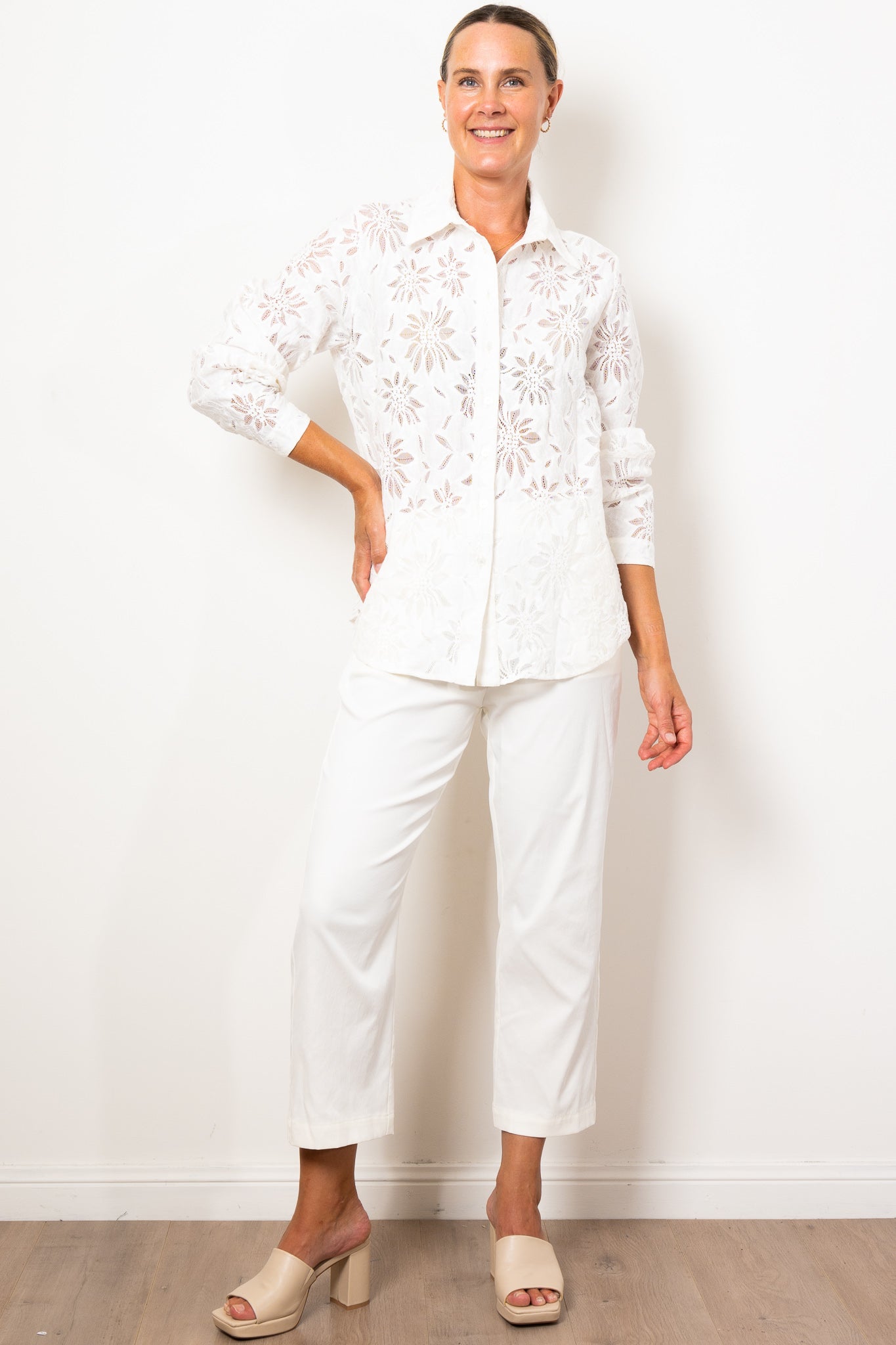 Mela Purdie Dart Shirt Flora Lace