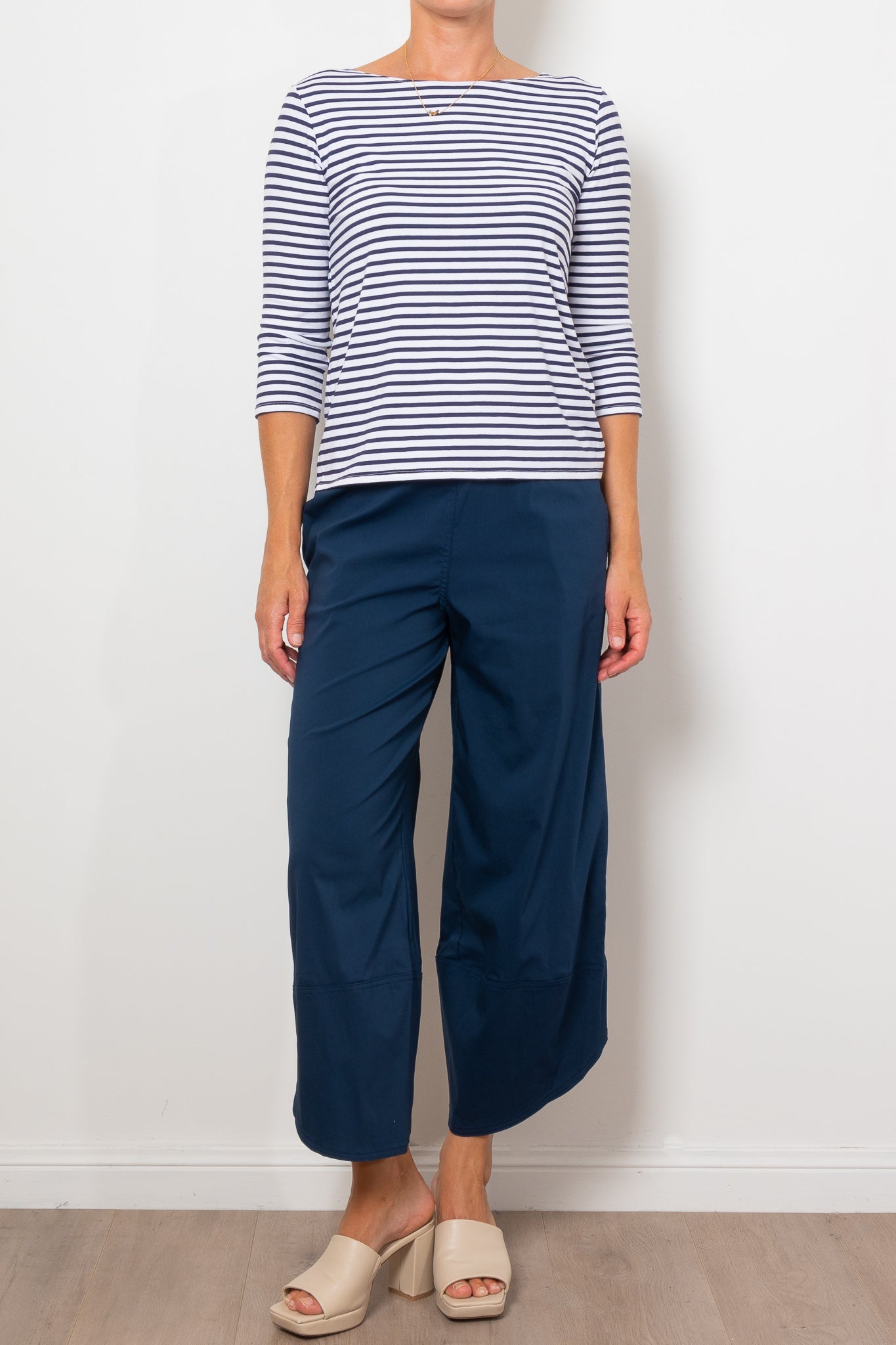 Mela Purdie Relaxed Boat Neck Straw Stripe Jersey