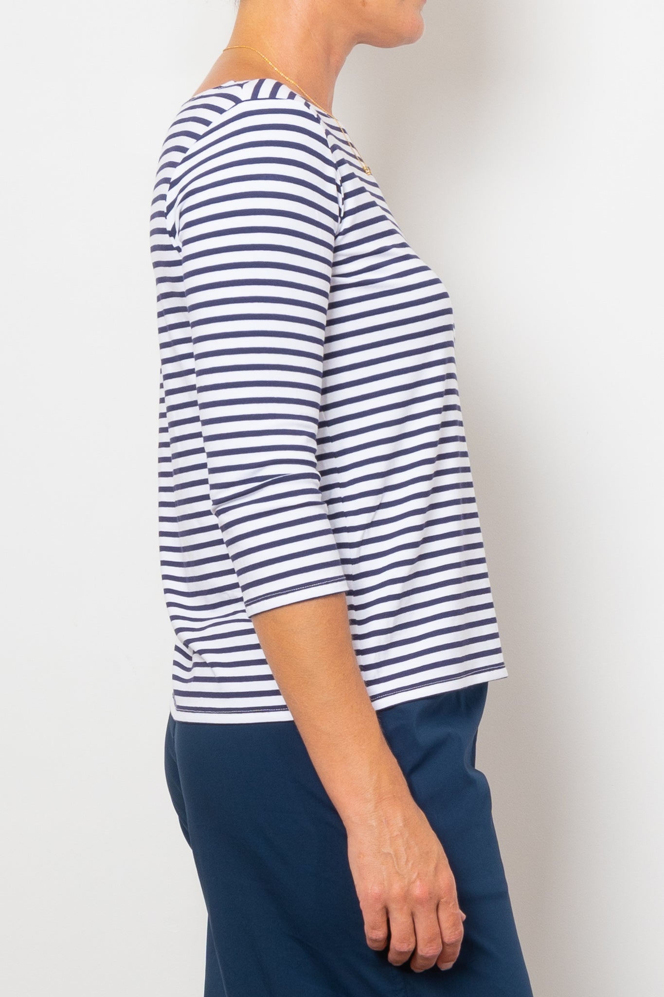 Mela Purdie Relaxed Boat Neck Straw Stripe Jersey