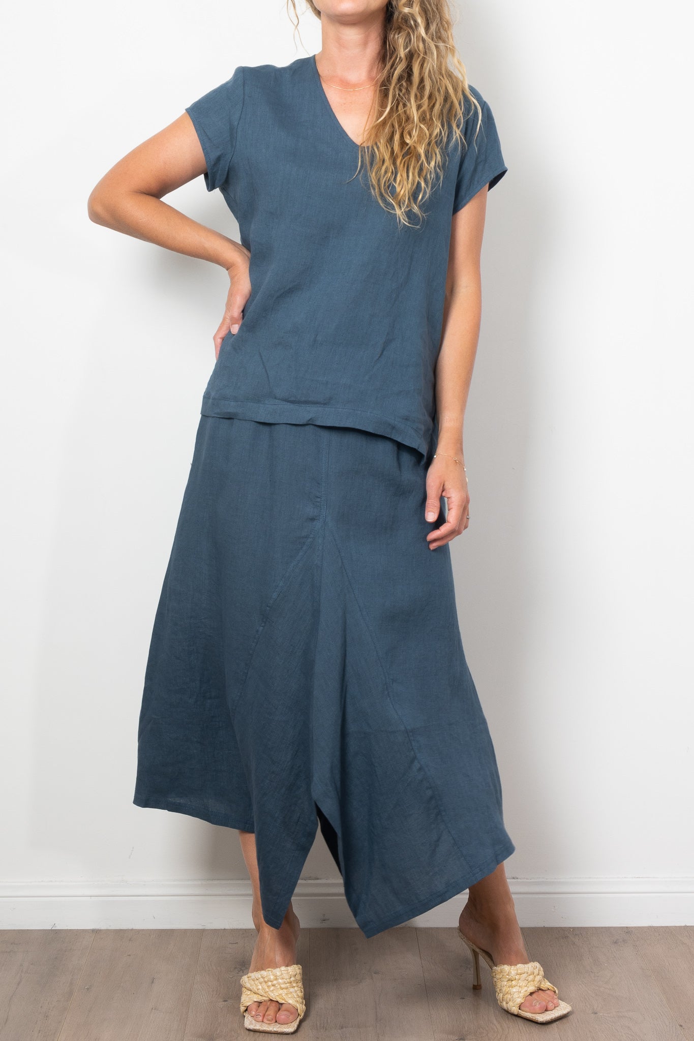 Mela Purdie Trapeze Skirt Pure Linen