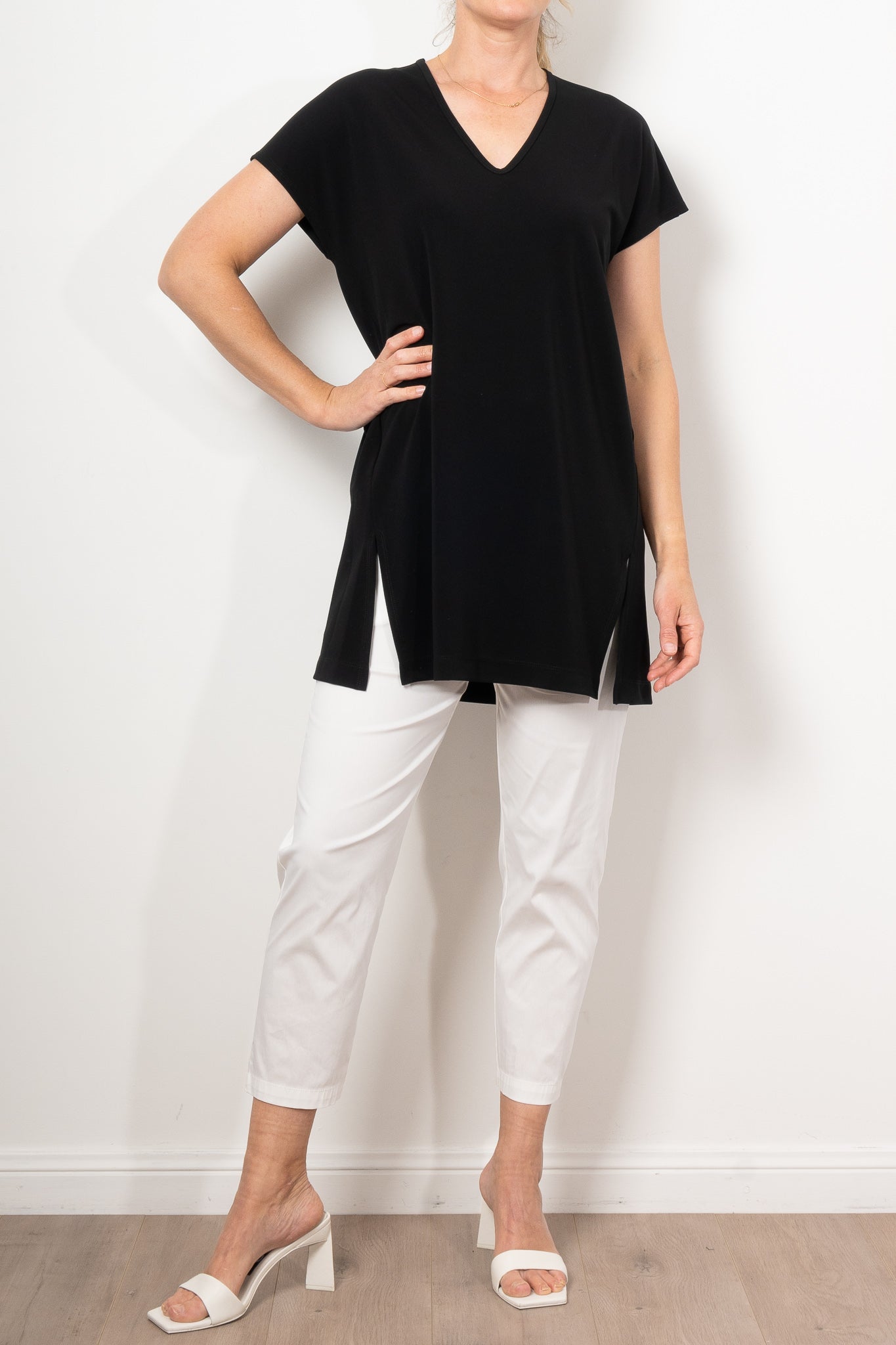 Mela Purdie Split Tunic Powder Knit