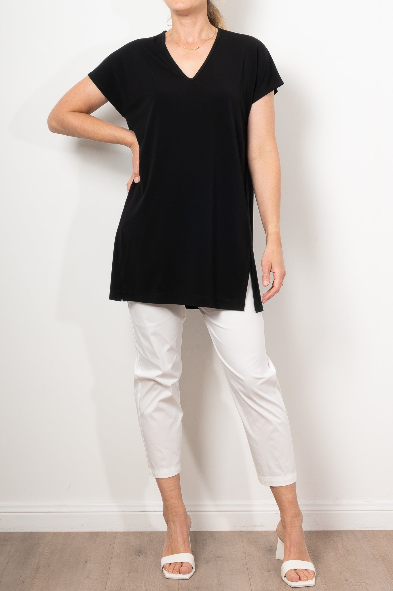 Mela Purdie Split Tunic Powder Knit