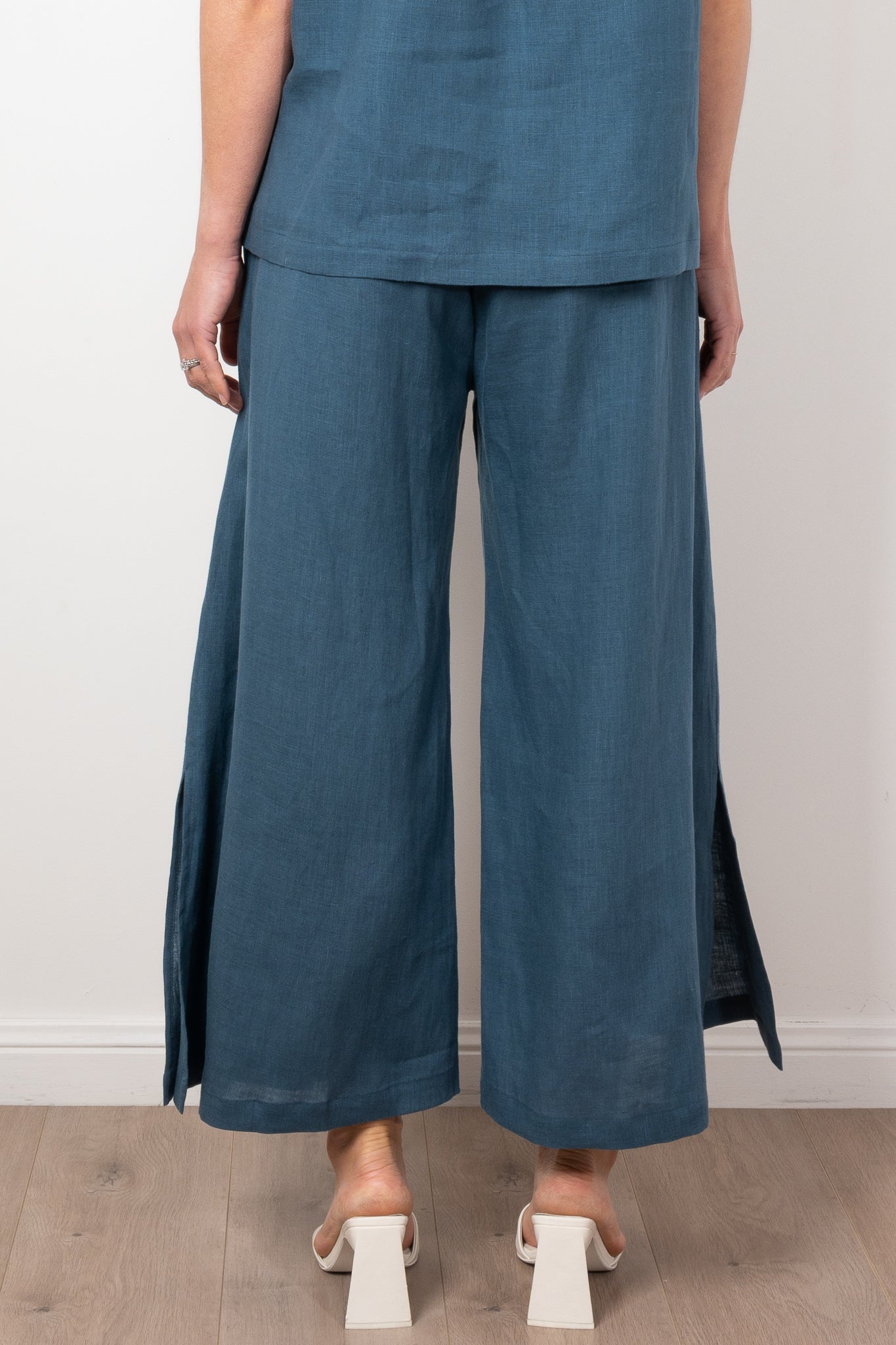 Mela Purdie Crop Swish Pant Pure Linen