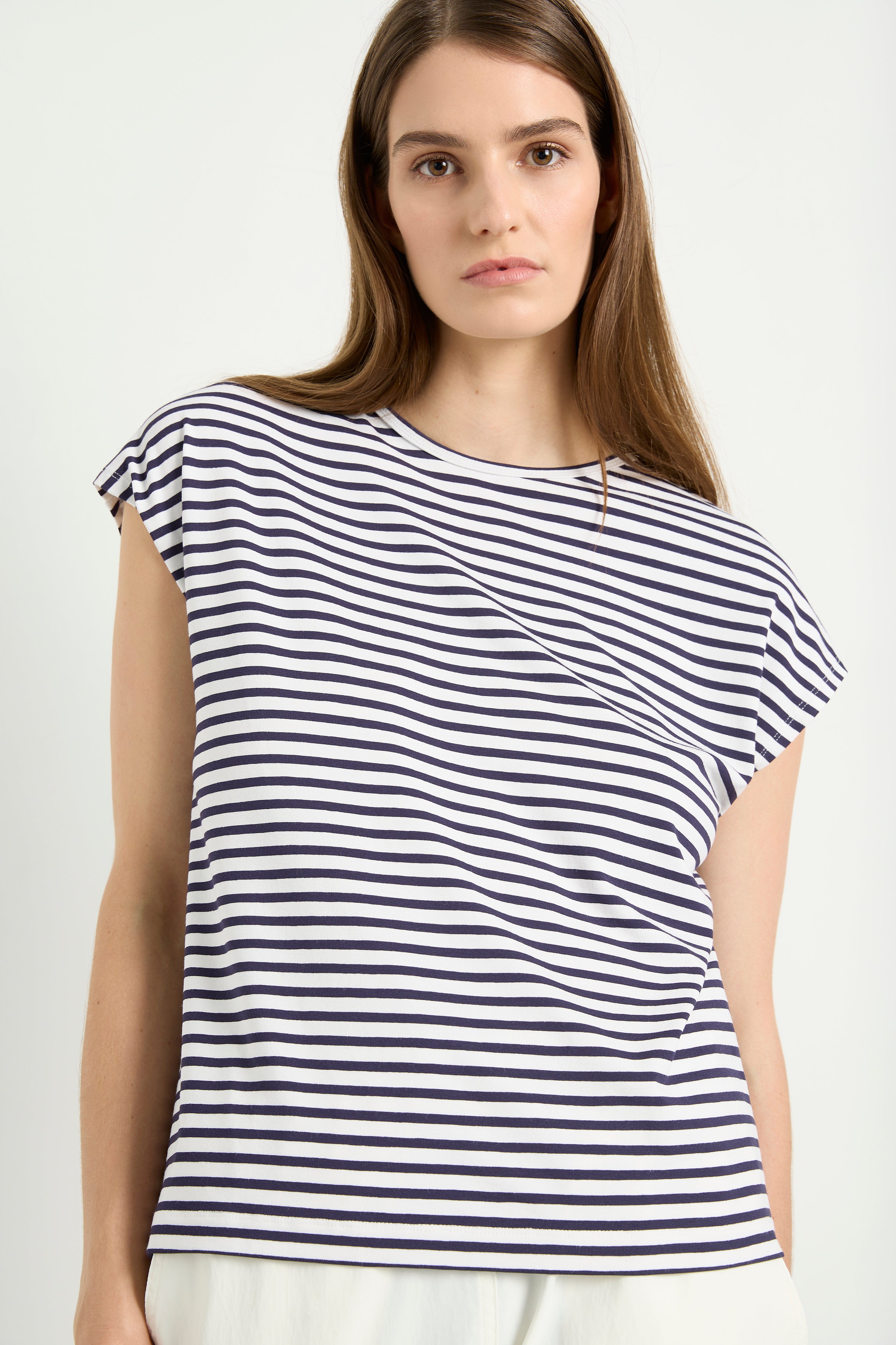 Mela Purdie Slim Shell Straw Stripe Jersey