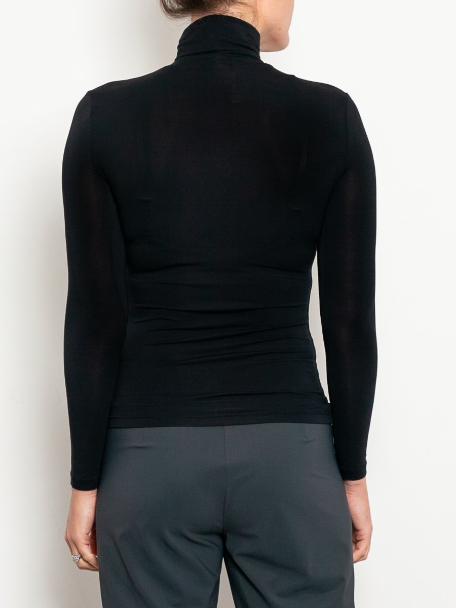 Tani Micromodal Turtle Neck Top - Impulse Boutique#colour_black