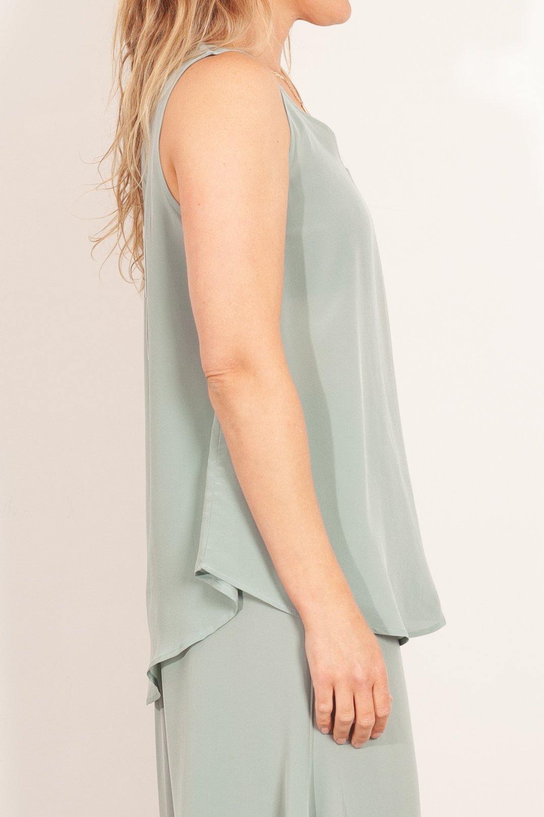 M.A. Dainty Gillie Silk Tank - Impulse Boutique