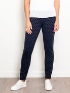 Vassalli Flocked Spot Ponti Pant - Impulse Boutique