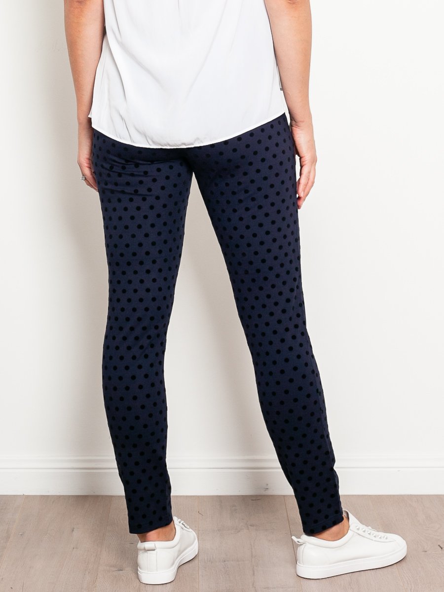 Vassalli Flocked Spot Ponti Pant - Impulse Boutique