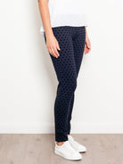 Vassalli Flocked Spot Ponti Pant - Impulse Boutique