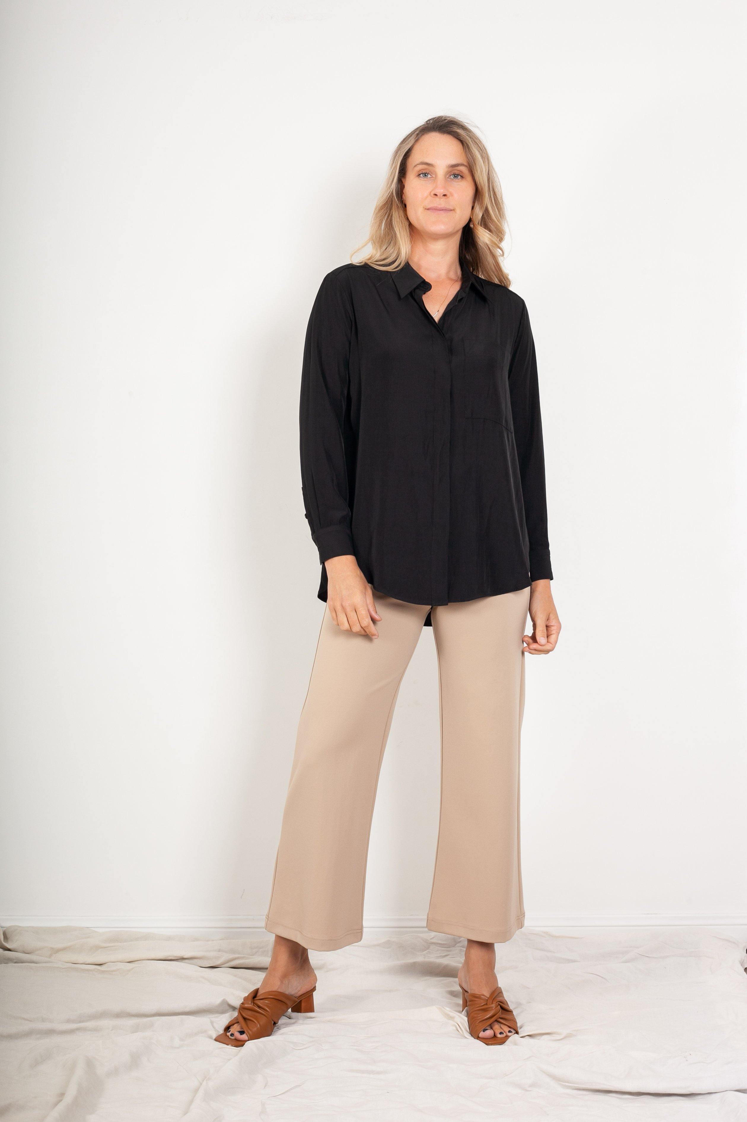 Mela Purdie Single Pocket Shirt Mache - Impulse Boutique#colour_black