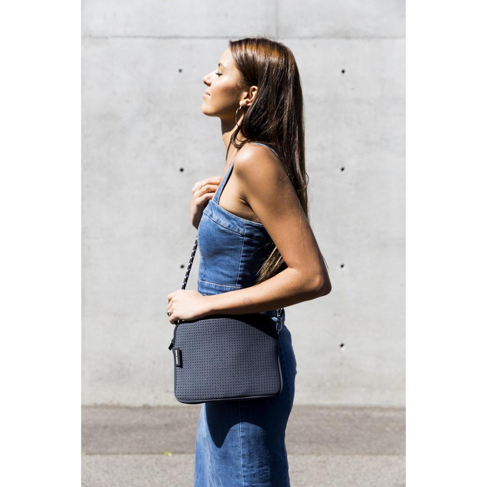 $990 Chloe Mini Pixie Leather Suede Chain Strap Crossbody Bag Full Blue  Navy | eBay